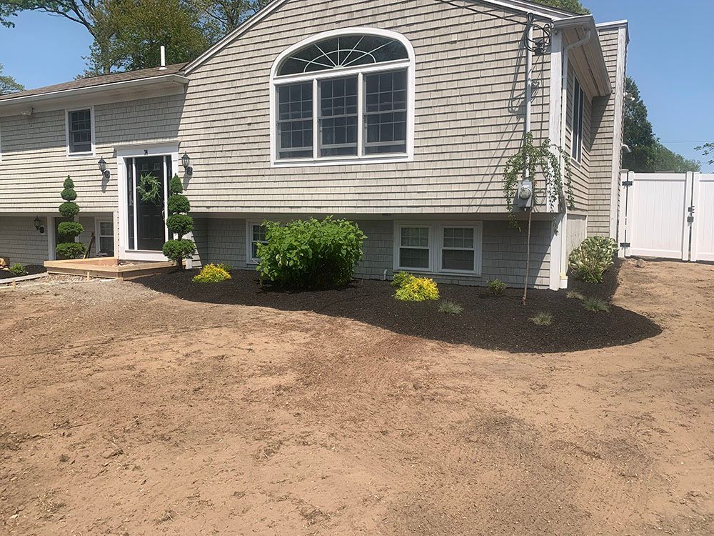 House with mini garden.