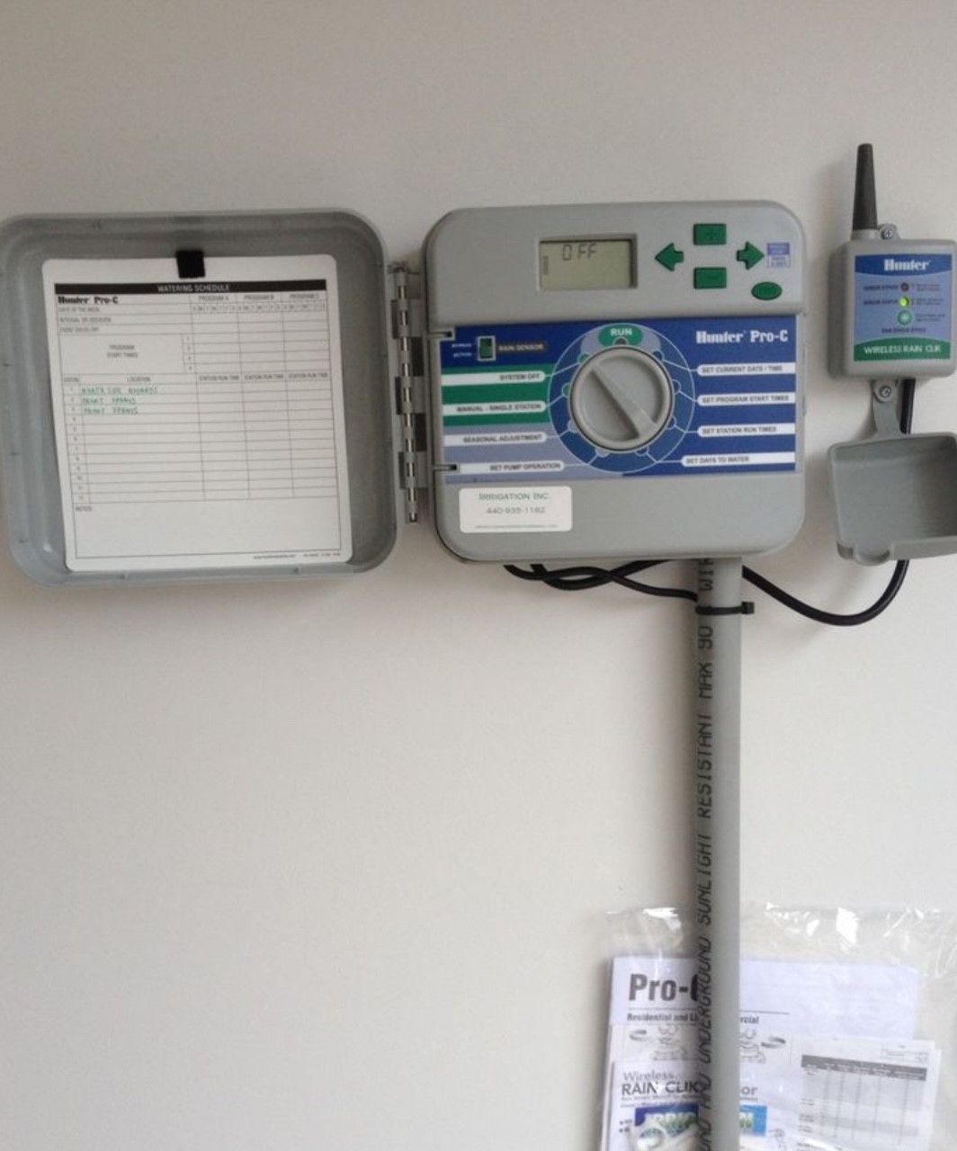 Water irrigation control system