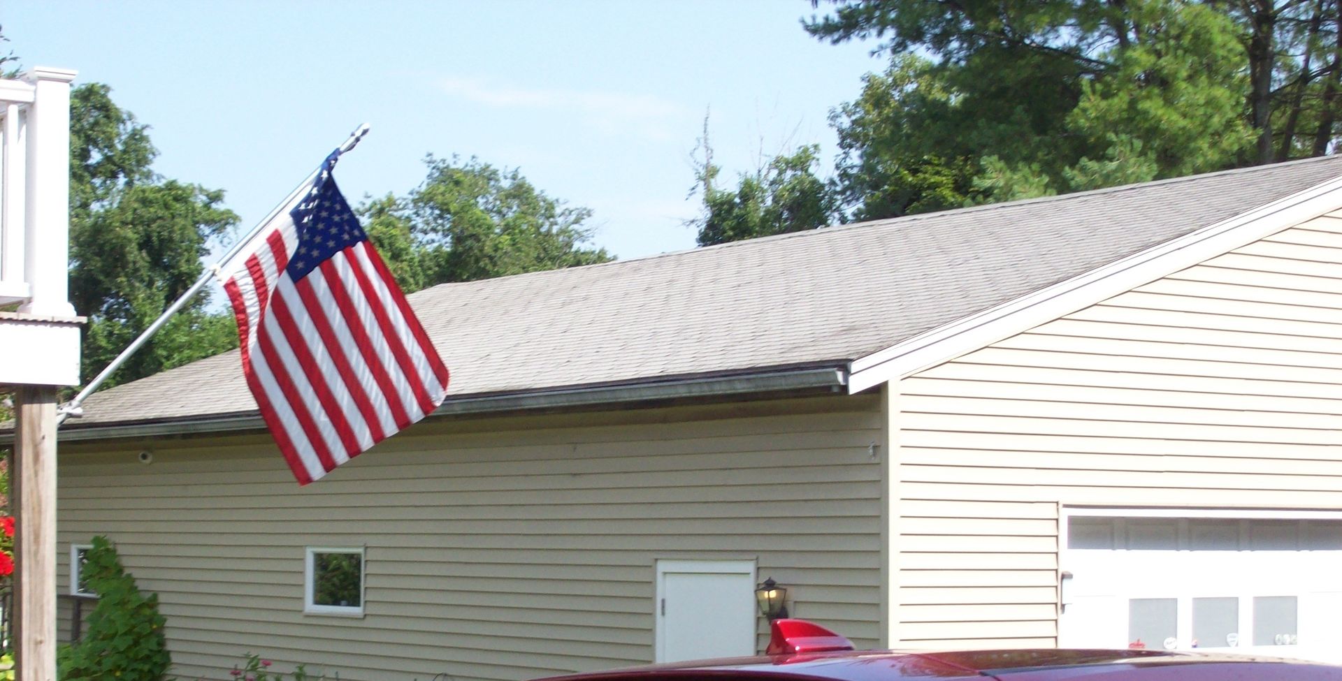 Garage roof before