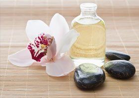 Stones and Oil used for massage