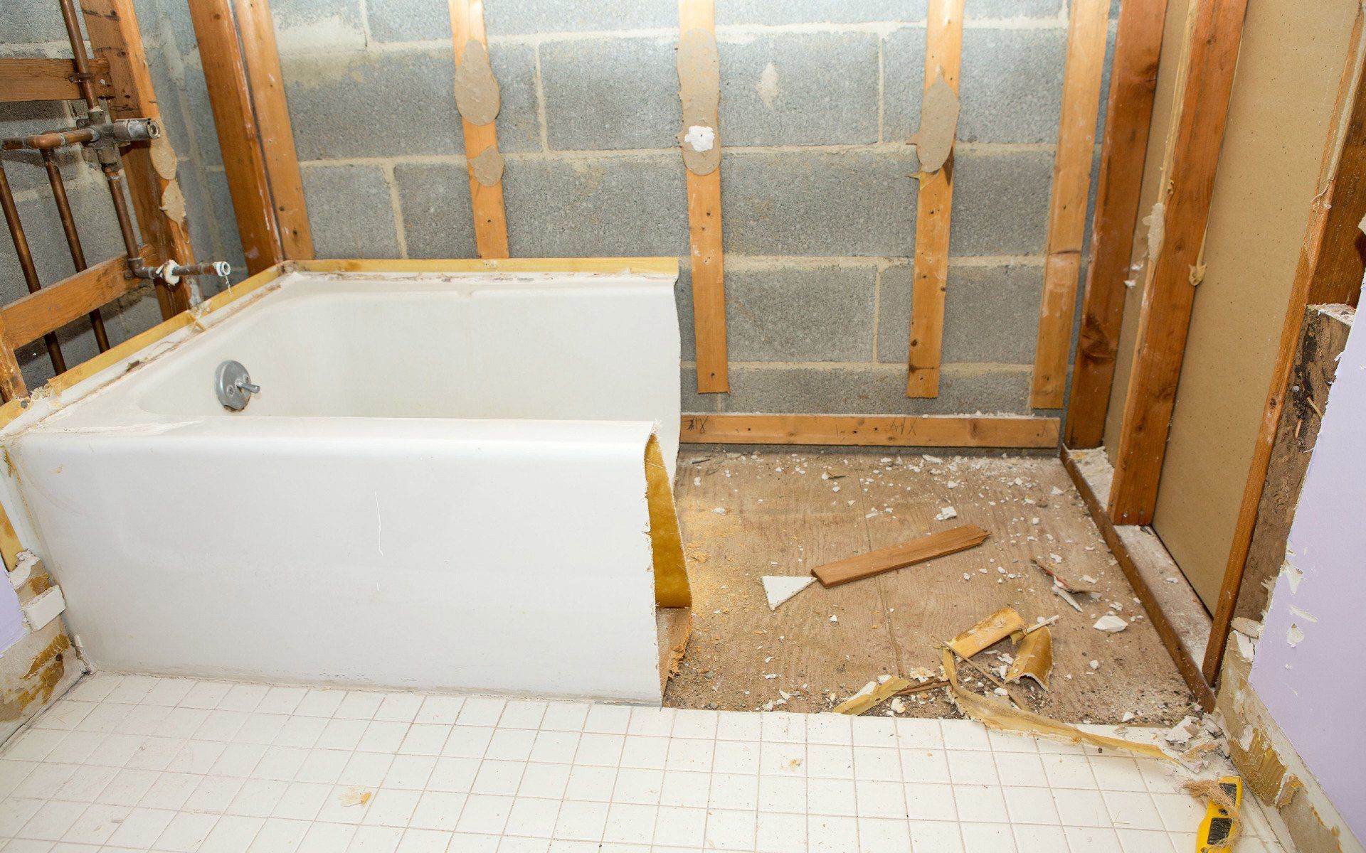 Bathroom demolition