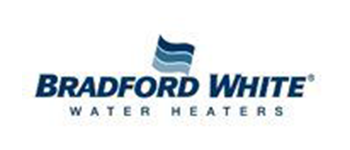 Bradford white water heaters logo on a white background