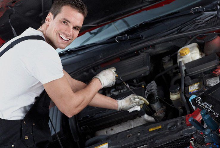 man doing auto repair