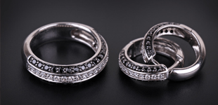 Silver Ring and Earrings