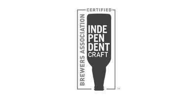 Brewery logo with a black bottle labeled “Independent Craft” and “Brewers Association Certified.”