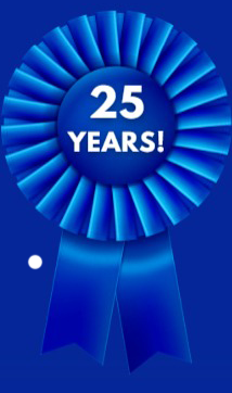 25 years ribbon