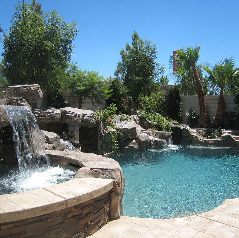 Professionally remodeled pool