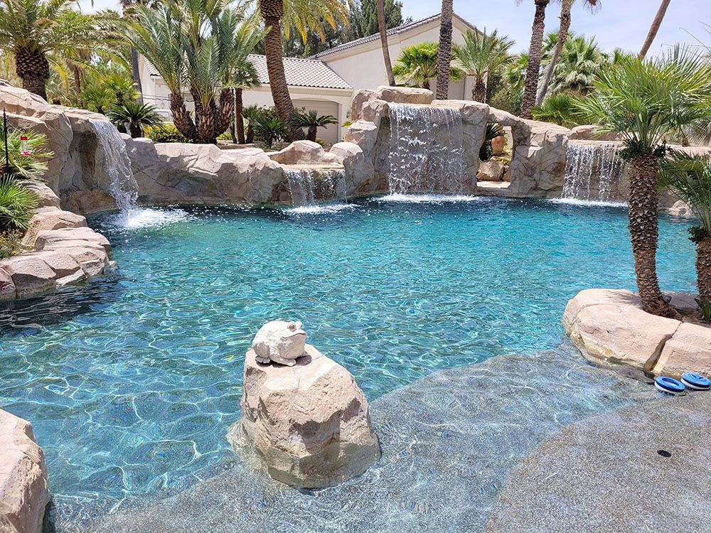 A relaxing pool design