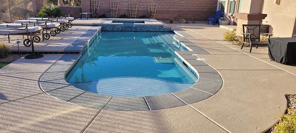 Elegant pool deck