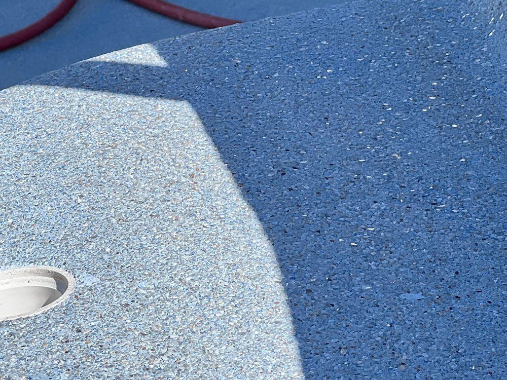 New pool deck installed