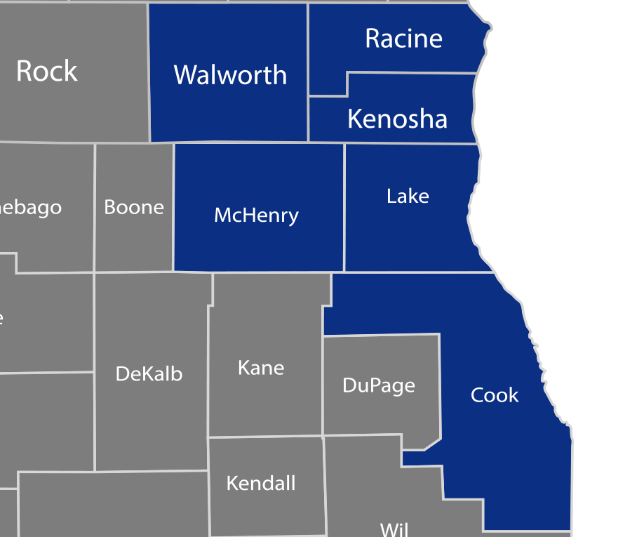 W.D. Blake & Sons Inc. Service Area Map