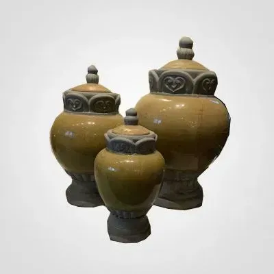 Howard Elliot – Sage Green With Lids (Set of 3)