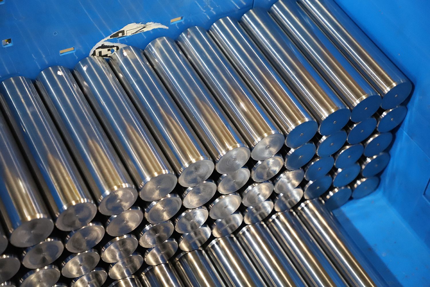 Industrial chromed heat treated machined shaft