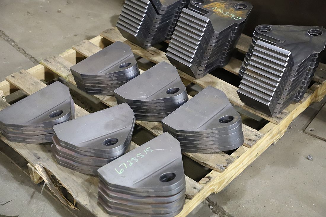 Machined laser cut plates