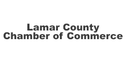 Lamar County Chamber of Commerce logo in dark grey text on a white background.
