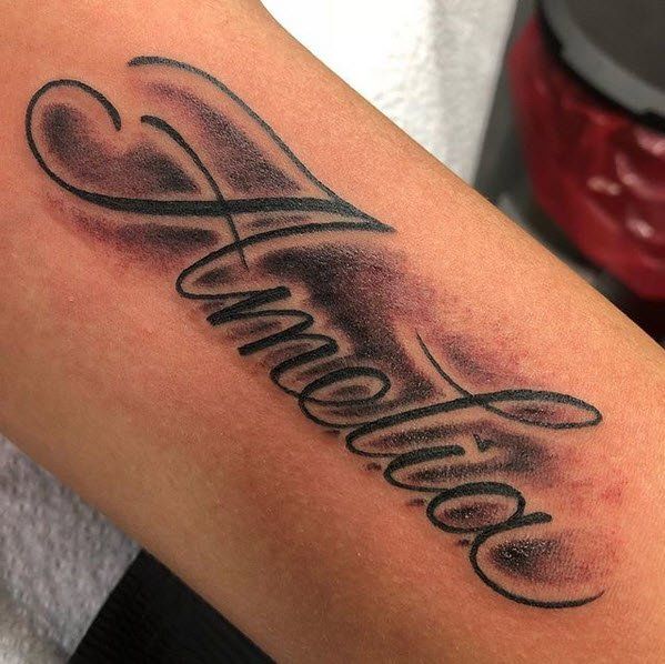Tattoo of the name