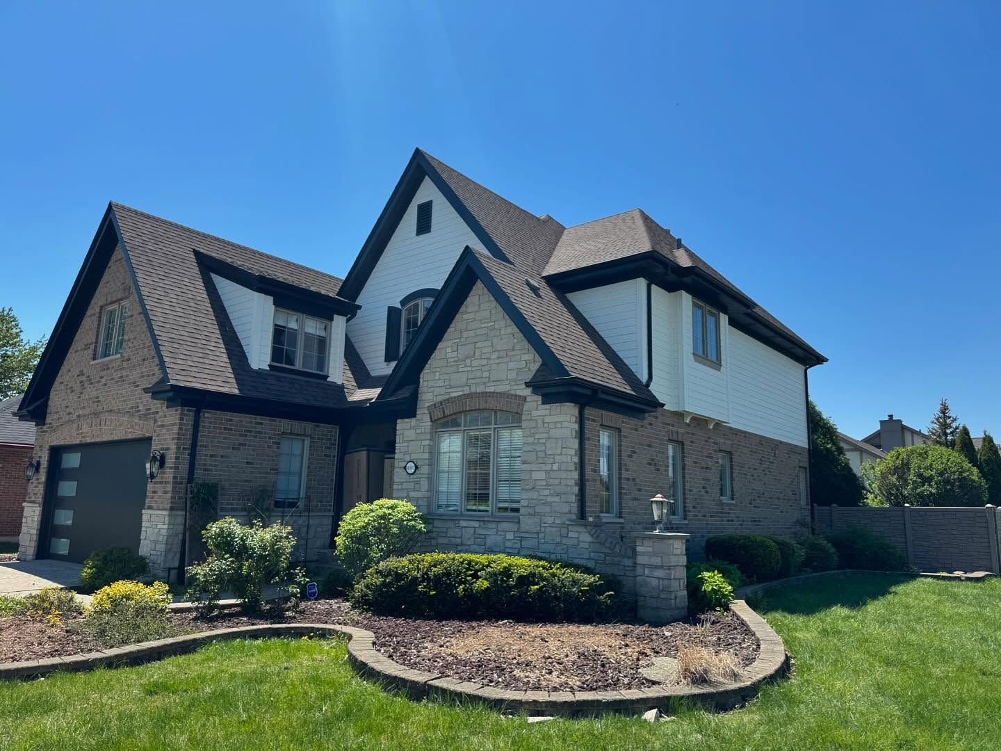 Exterior house painted in Urbandale, Iowa.