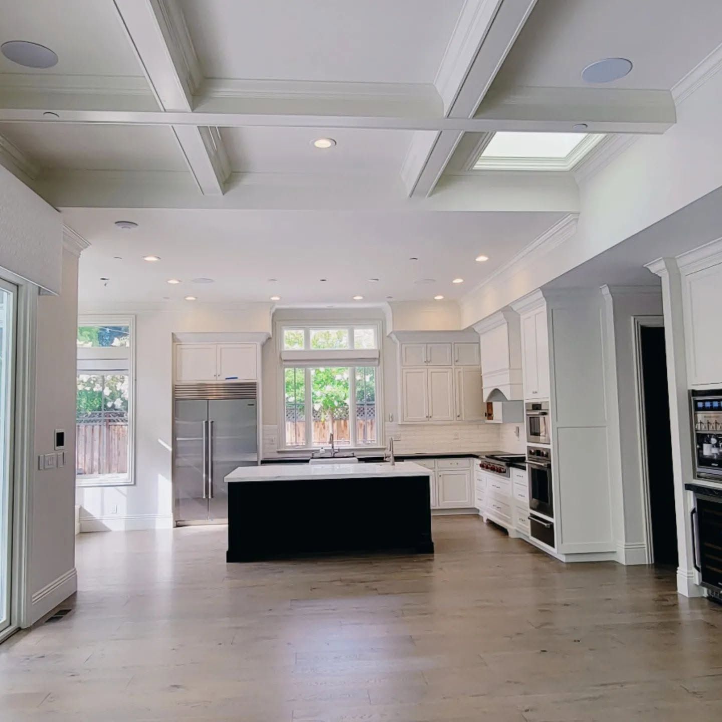 Painted walls and ceiling white in Urbandale, Iowa.