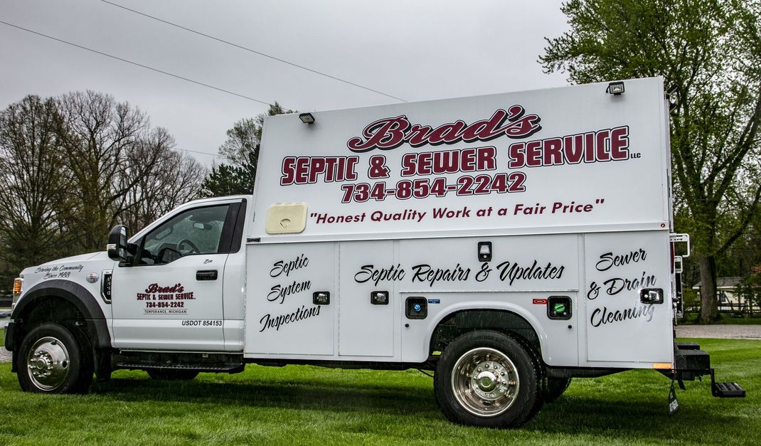 White pickup truck with 