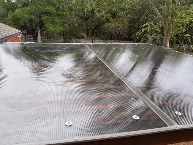 Polycarbonate roof