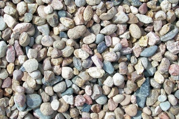 A pile of rocks of different colors and sizes