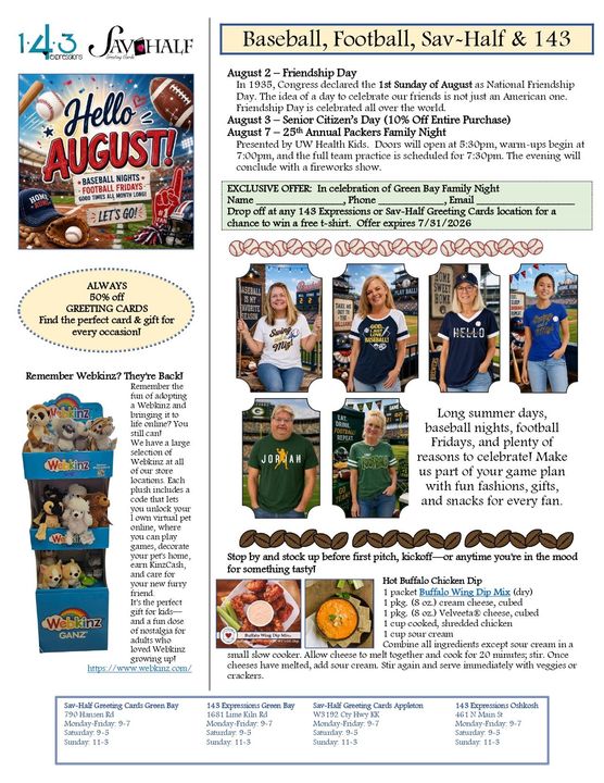 August event flyer