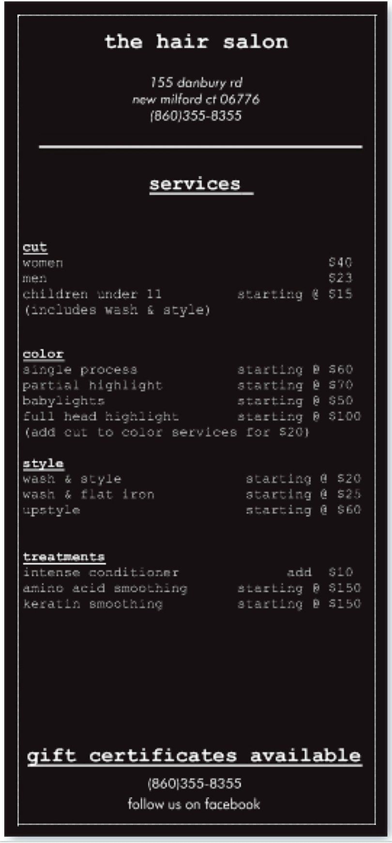 Creative Haircutters Hair Salon New Milford, CT