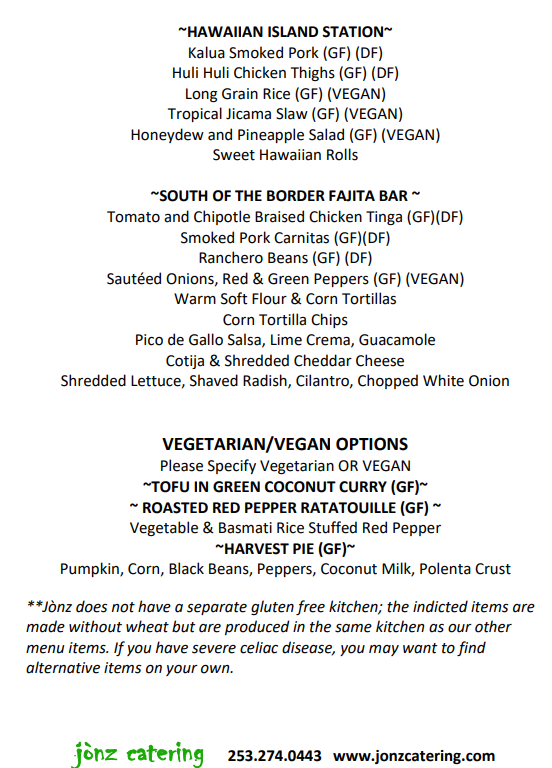 A menu for a restaurant called hawaiian island station