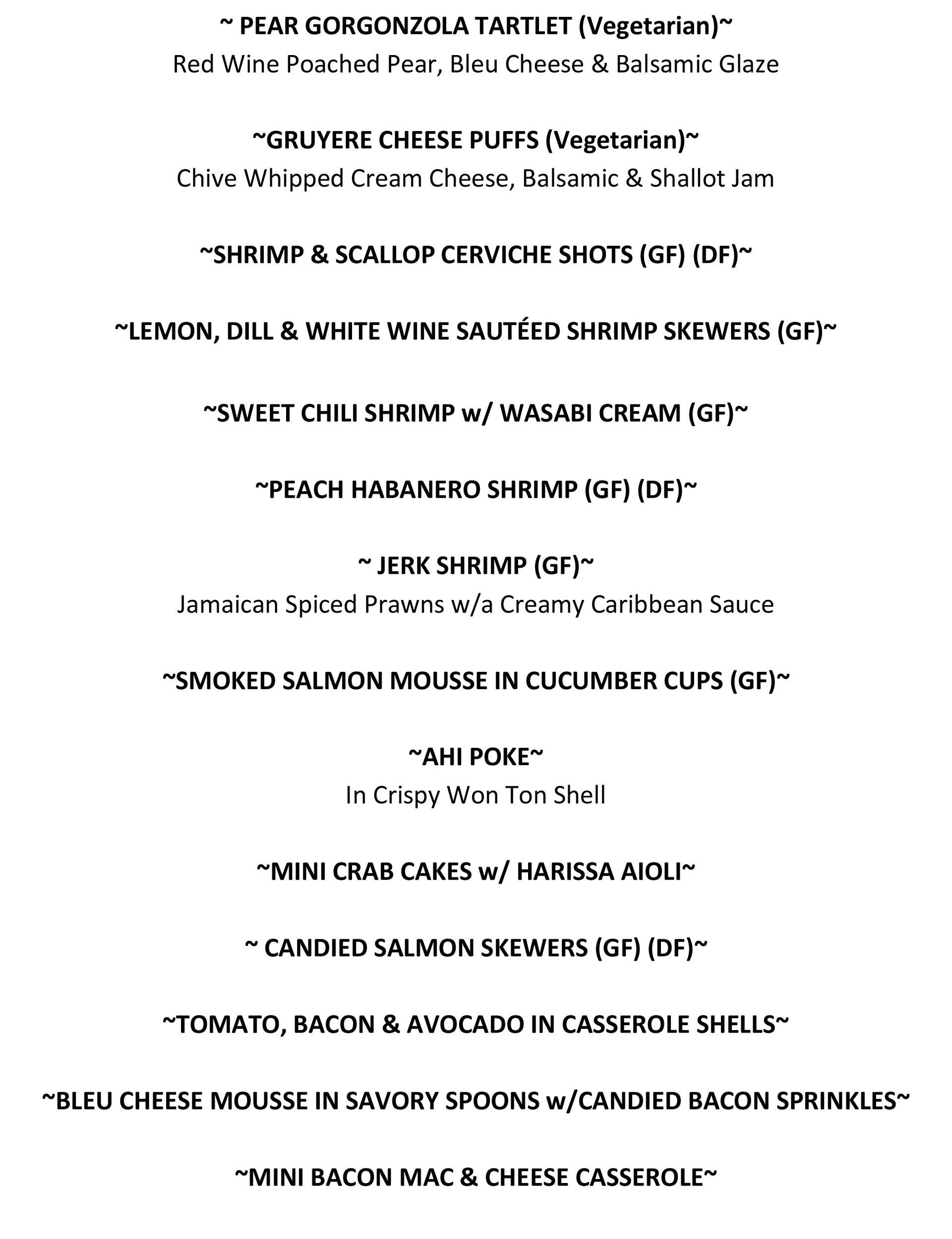 Finger Foods Menu page 02