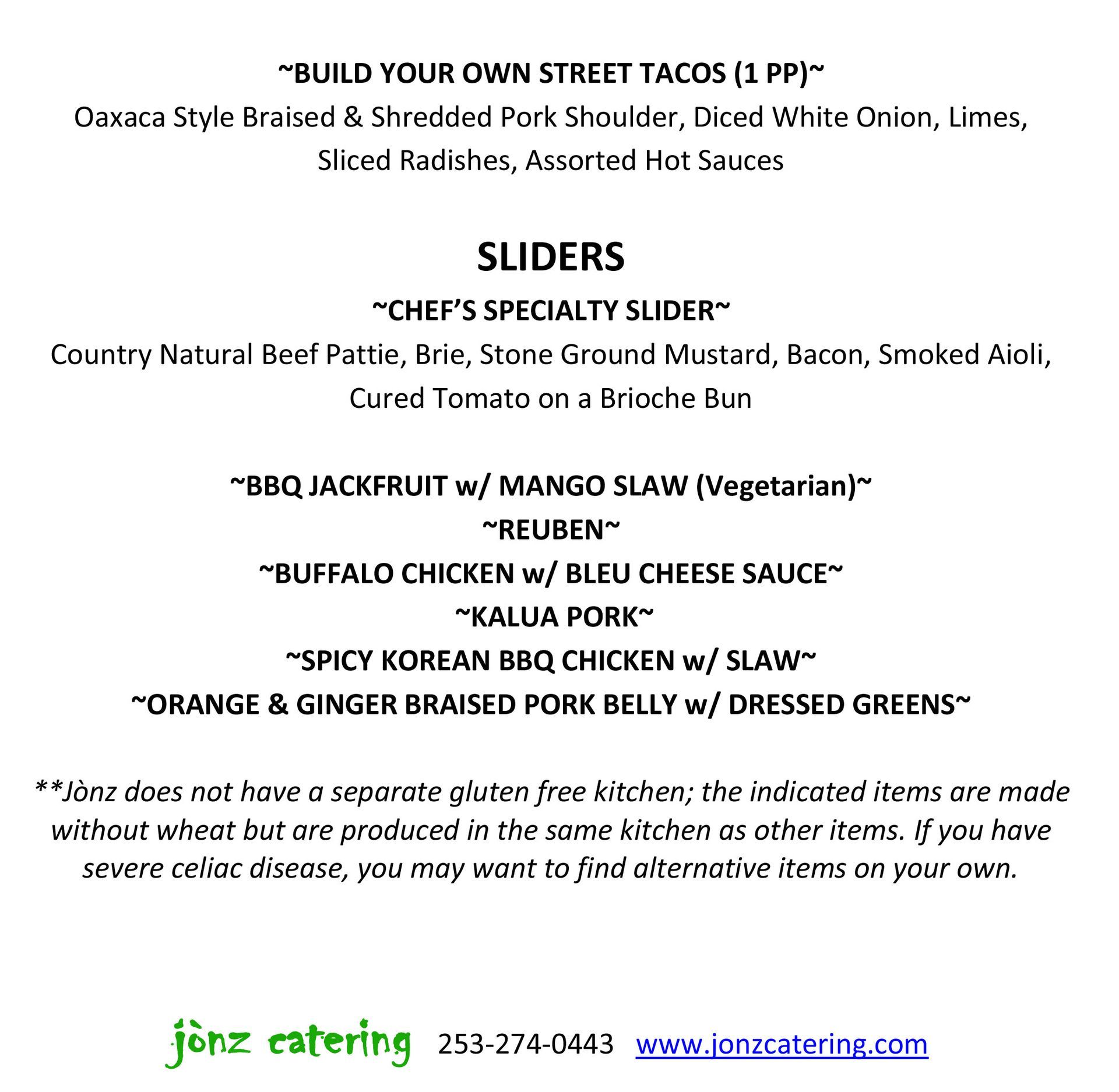 Finger Foods Menu page 04