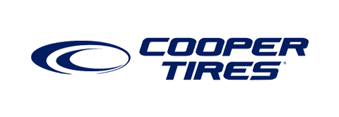 Cooper Tires logo: blue oval graphic with text