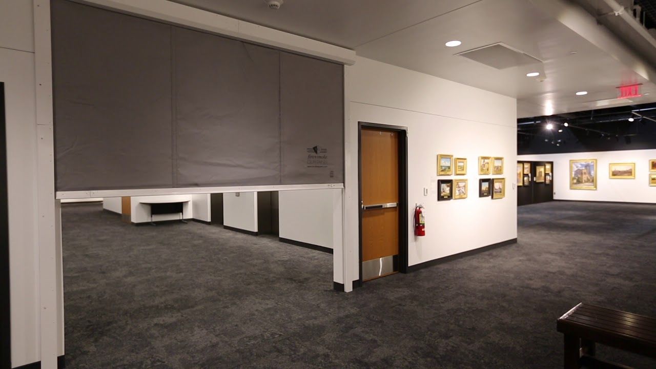 Elevator smoke protector halfway down