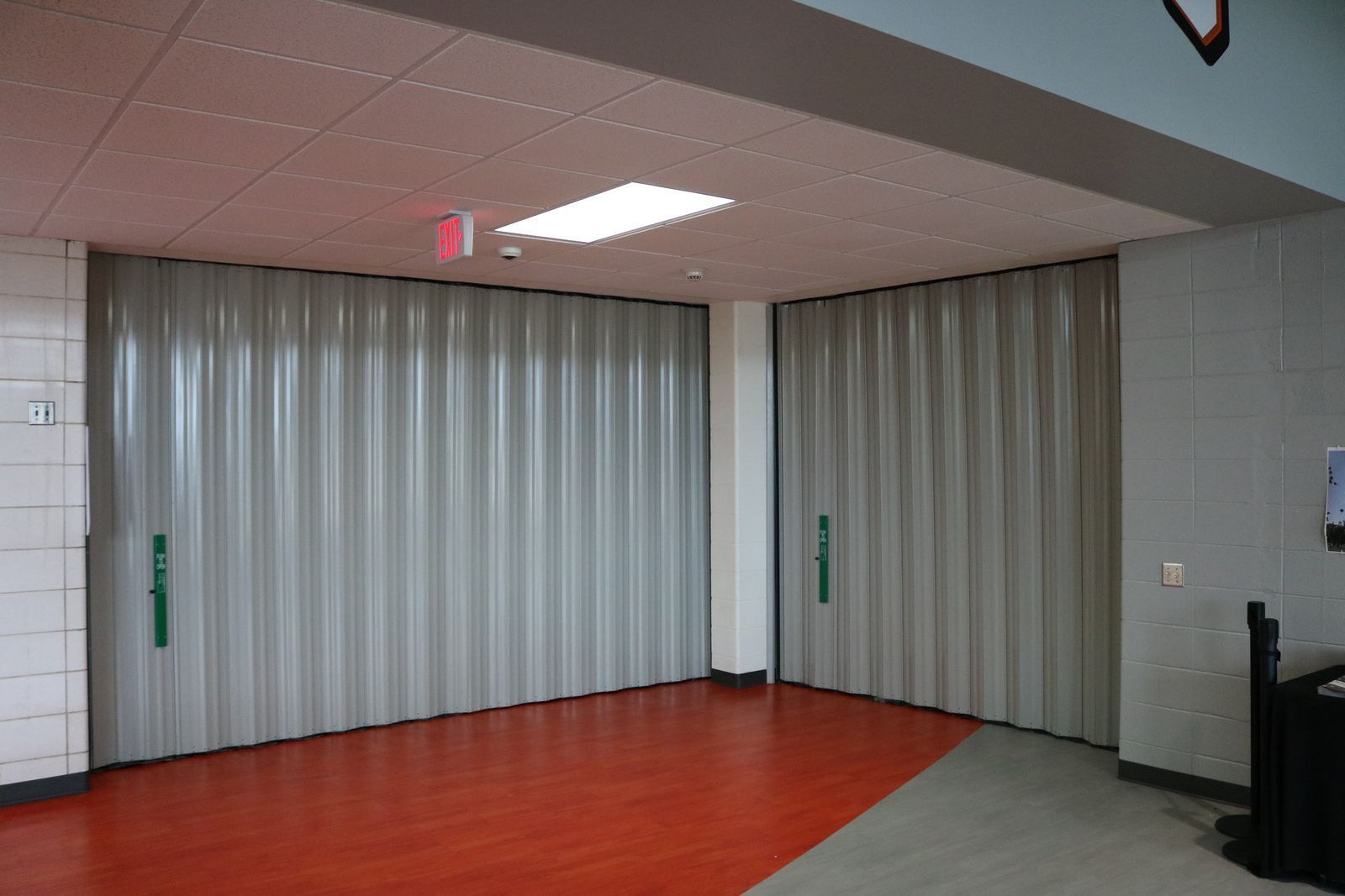 Fire doors on a commercial building