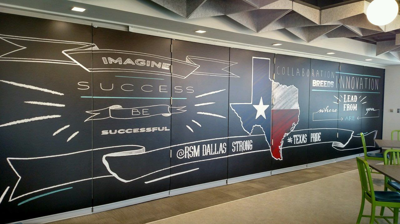 Sliding wall with customized design