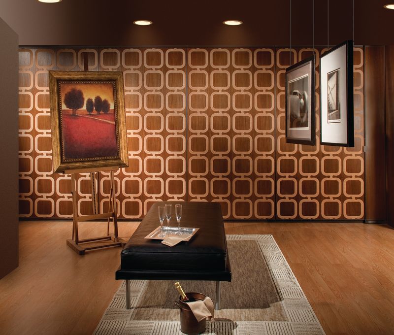 Sliding wall with patterns