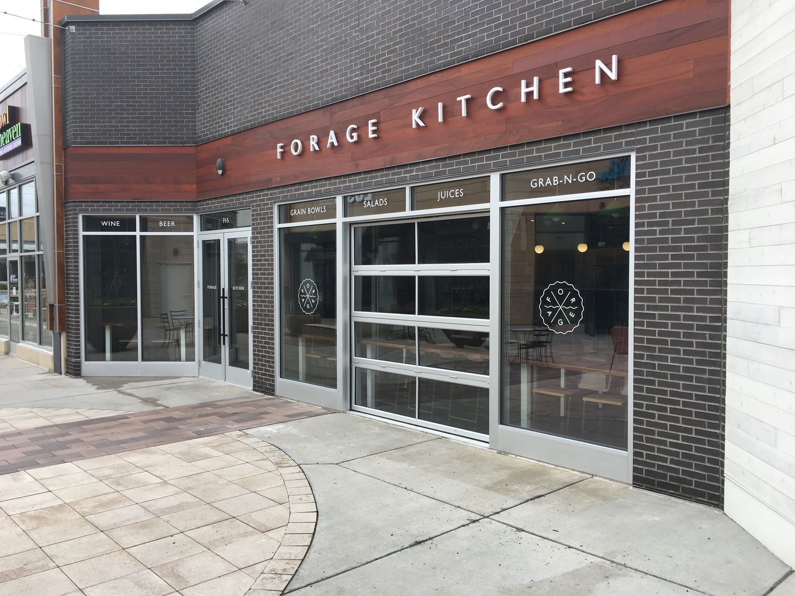 Front of a restaurant