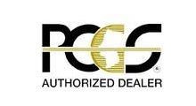 PCGS Authorized Dealer logo: black letters 