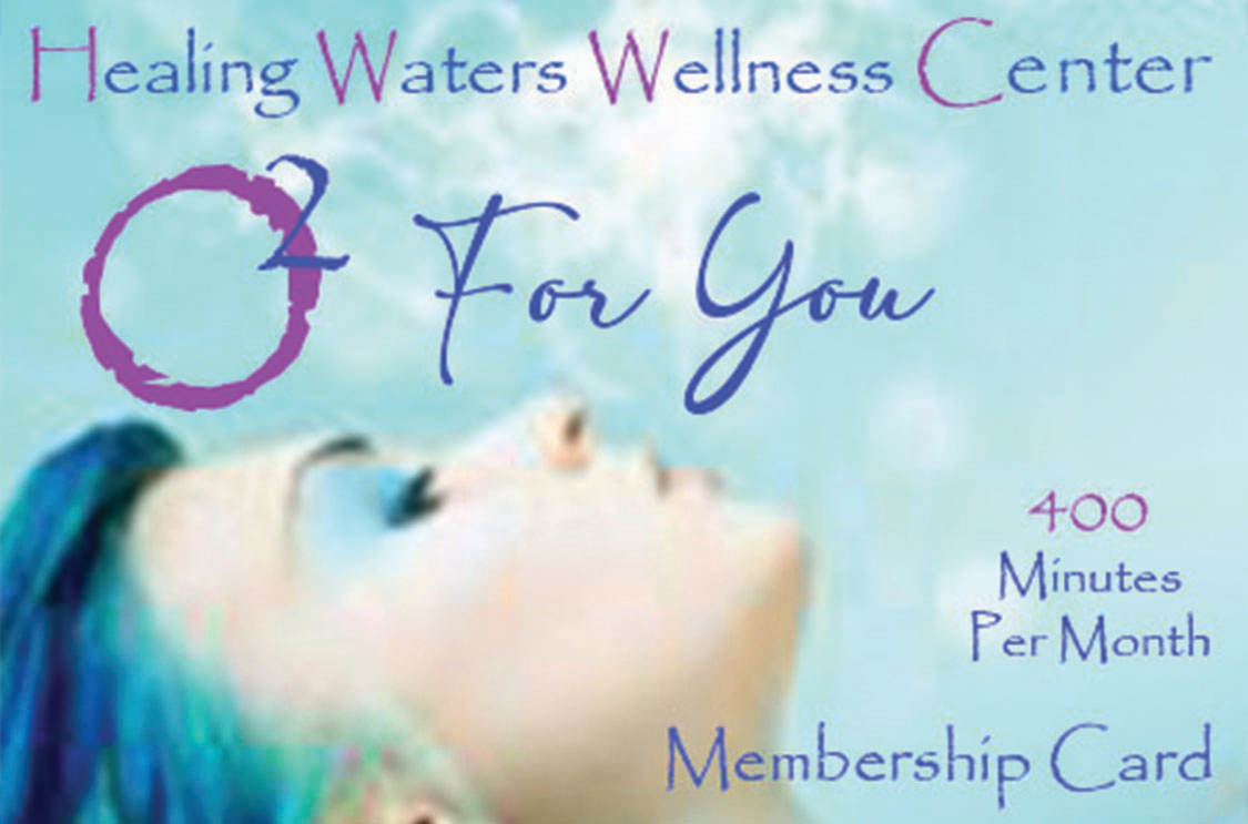 A membership card for the Healing Waters Wellness Center