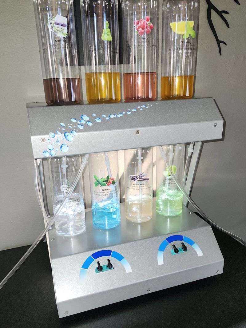 Oxygen bar up close