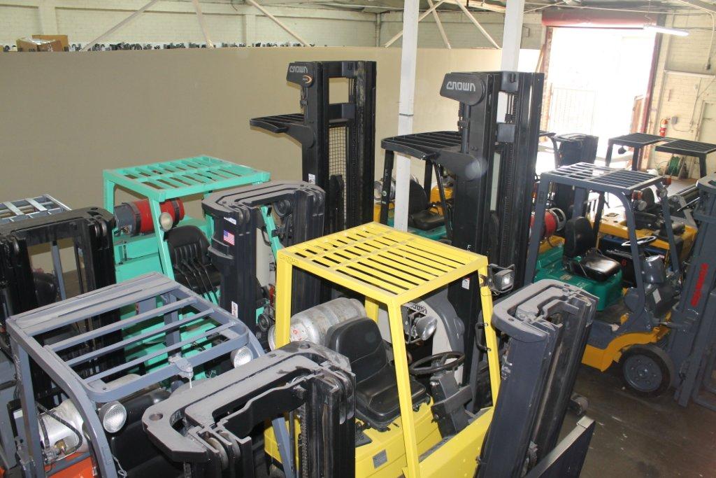 Variety of forklifts