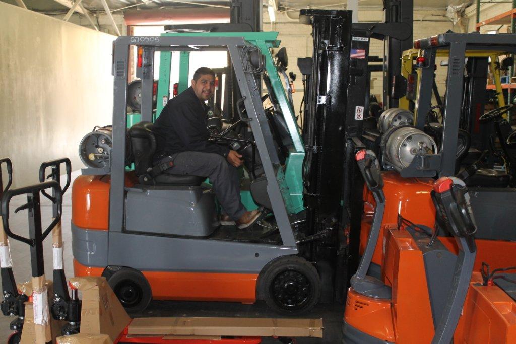 Variety of forklifts