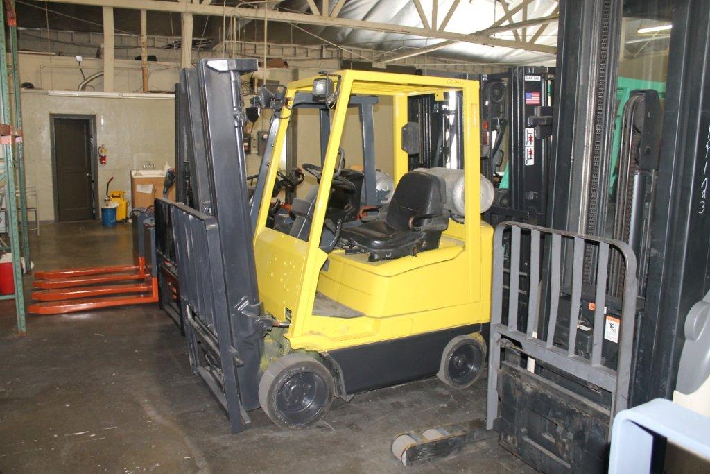 Yellow forklift