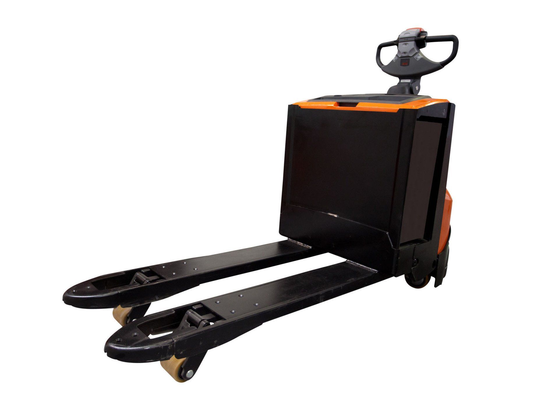 Forklift orange and black