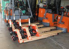 Forklift orange color