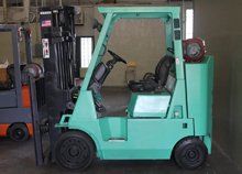 Forklift teal color