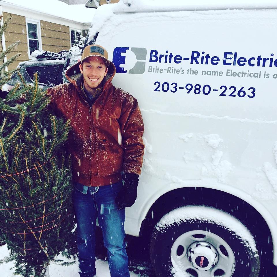 Business truck and staff