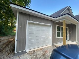 Beautiful white garage door