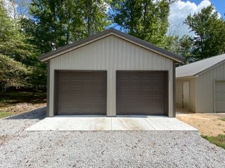 Beautiful brown garage door