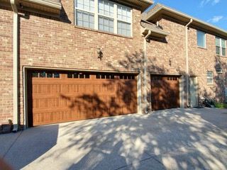Beautiful light brown garage door