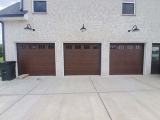 Beautiful brown garage doors